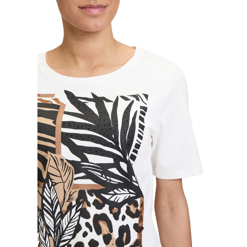 Dames T-shirt 24401009 Betty Barclay ECRU