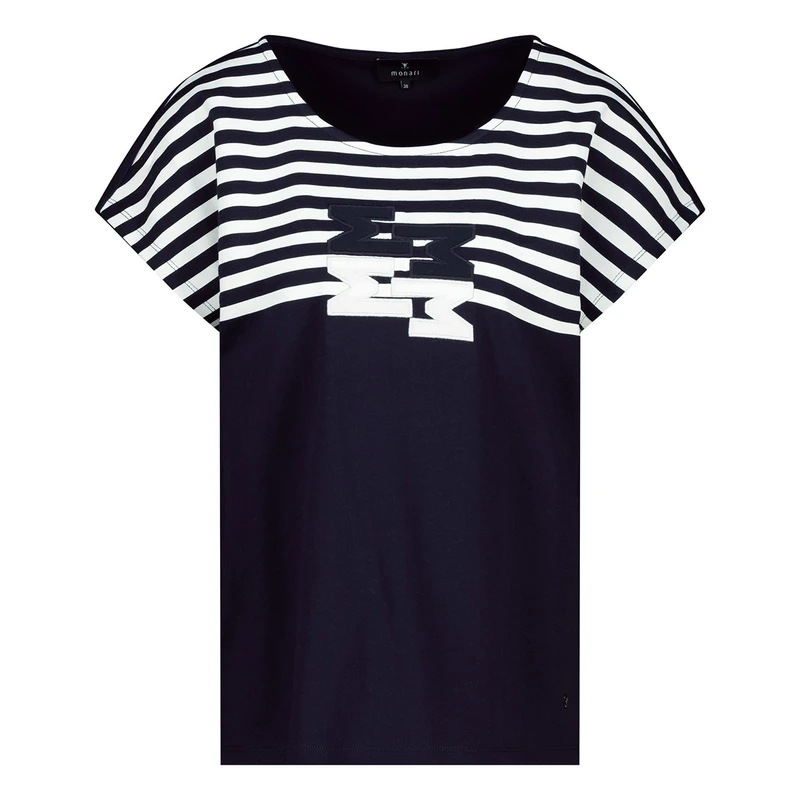 Dames T-shirt 409073 Monari MIDDEN BLAUW