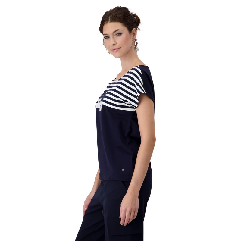 Dames T-shirt 409073 Monari MIDDEN BLAUW