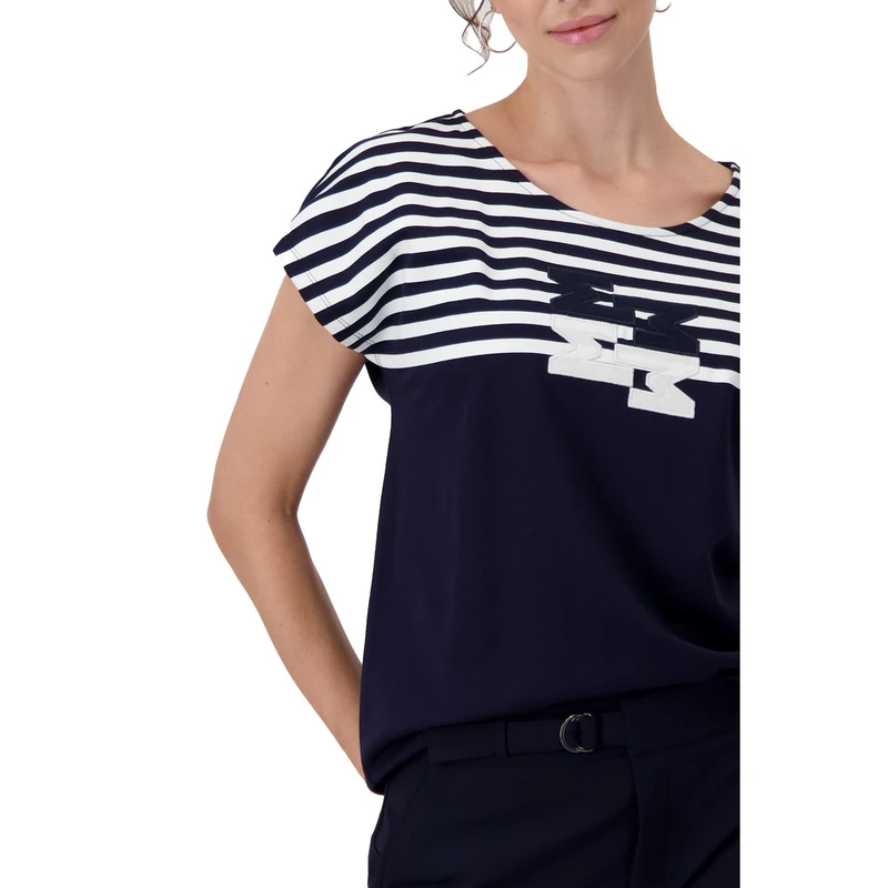 Dames T-shirt 409073 Monari MIDDEN BLAUW