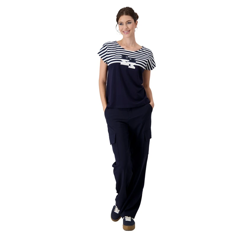 Dames T-shirt 409073 Monari MIDDEN BLAUW