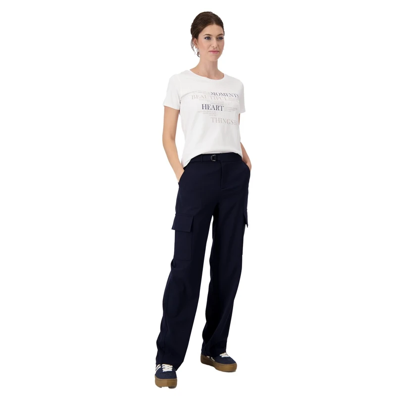 Dames T-shirt 409081 Monari OFF-WHITE
