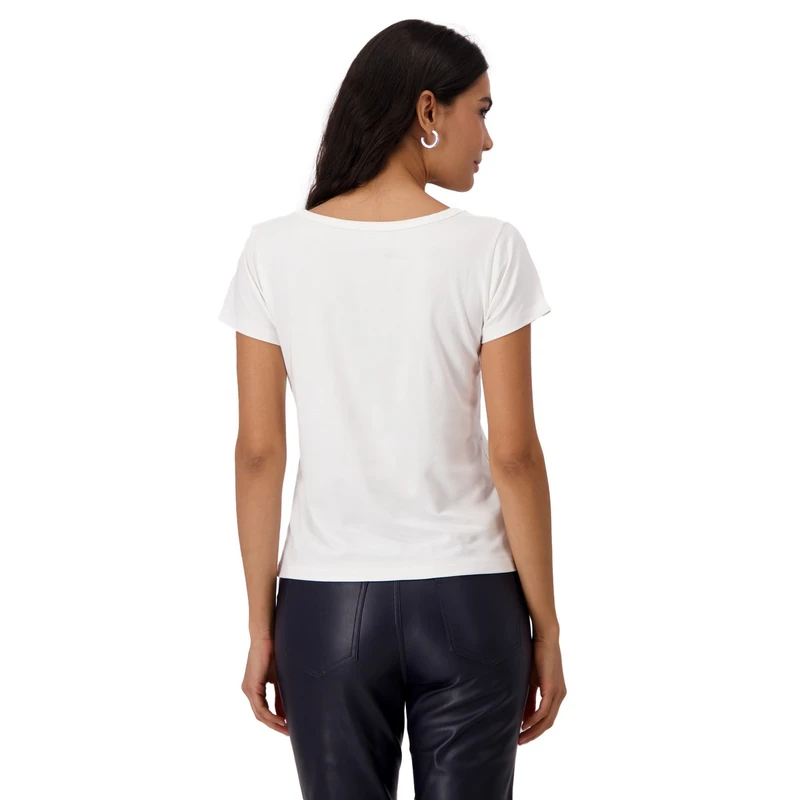 Dames T-shirt 409352 Monari OFF-WHITE