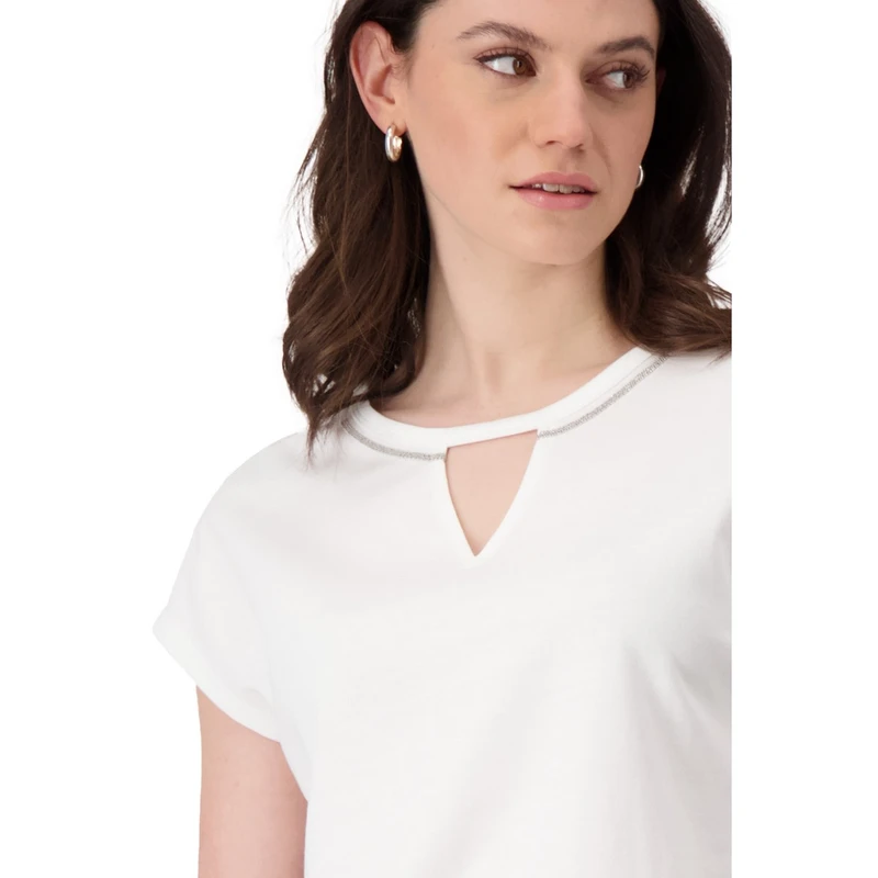 Dames T-shirt 409406 Monari OFF-WHITE