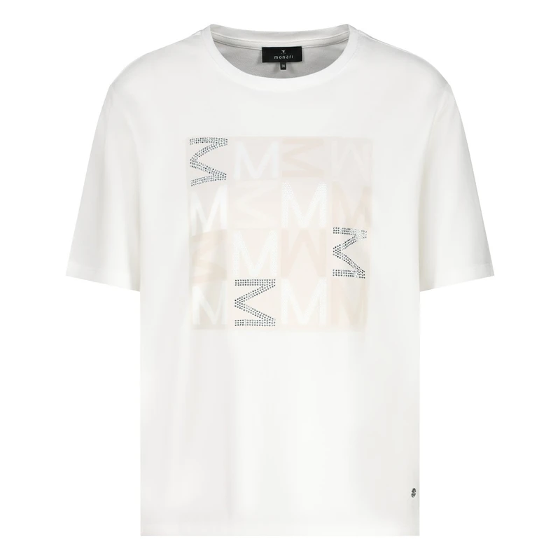 Dames T-shirt 409431 Monari OFF-WHITE