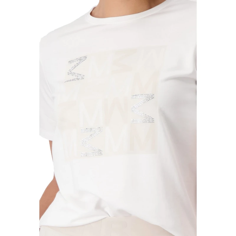 Dames T-shirt 409431 Monari OFF-WHITE