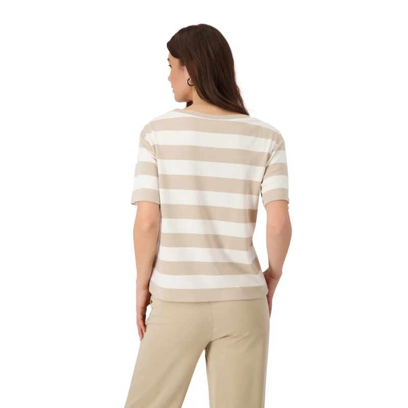 Dames T-shirt 409902 Monari BRUIN DESSIN