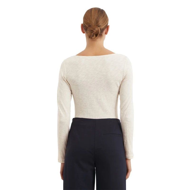 Dames T-shirt 502226152199 Marc O'Polo TAUPE