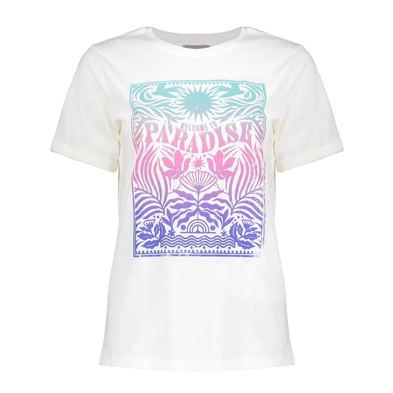 Dames T-shirt 52373-24 Geisha OFF-WHITE