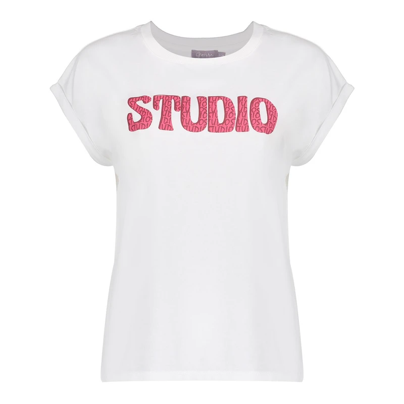 Dames T-shirt 52398-41 Geisha OFF-WHITE