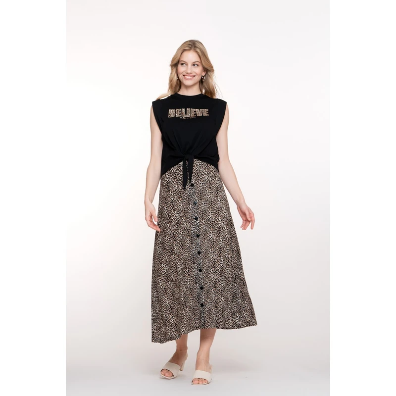 Dames T-shirt 52411-41 Geisha ZWART