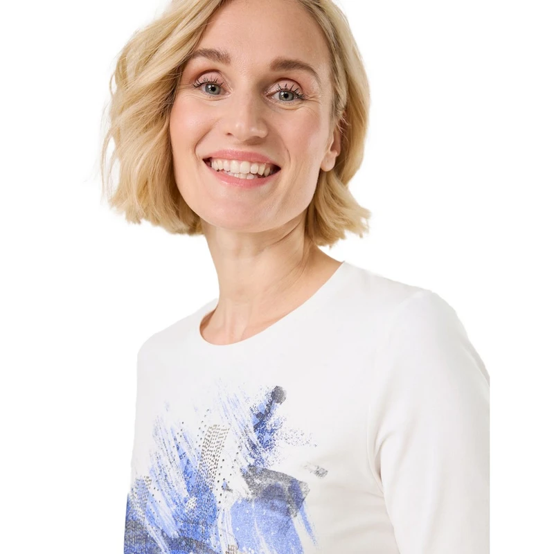 Dames T-shirt 570208-35010 Gerry Weber GRIJS DESSIN