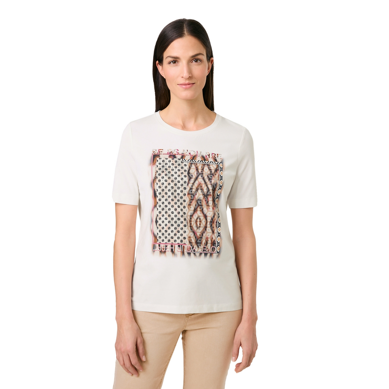 Dames T-shirt 570237-35010 Gerry Weber GEEL DESSIN