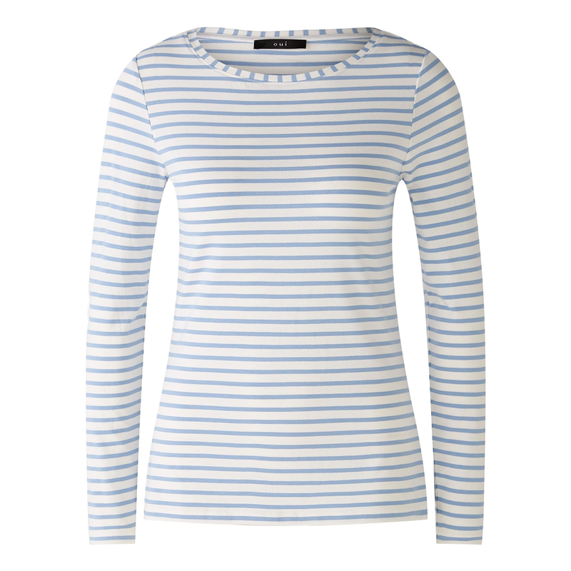 Dames T-shirt 88220 Oui WIT DESSIN