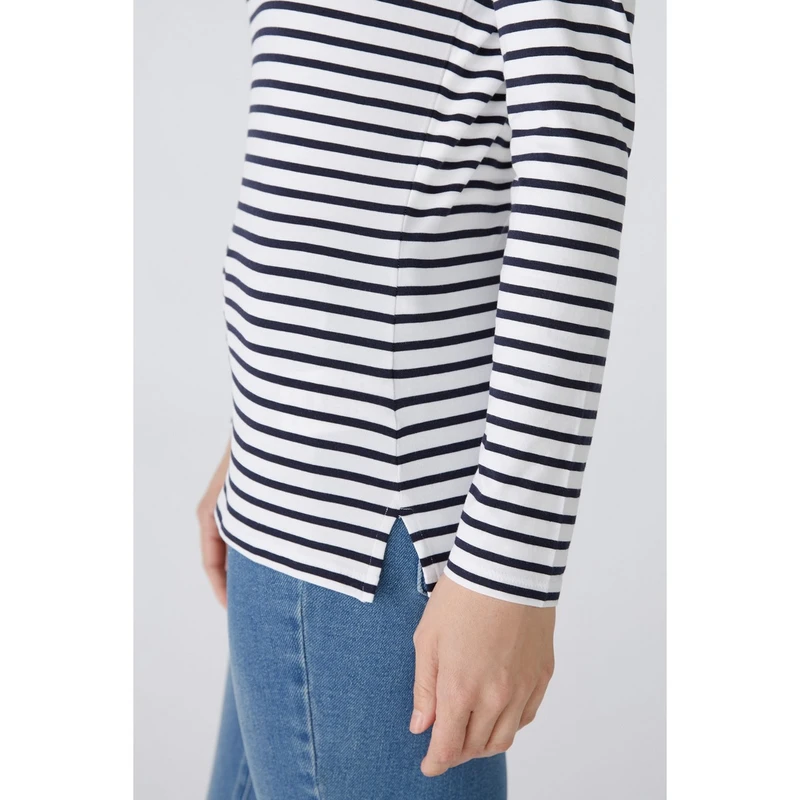 Dames T-shirt 88220 Oui BLAUW DESSIN