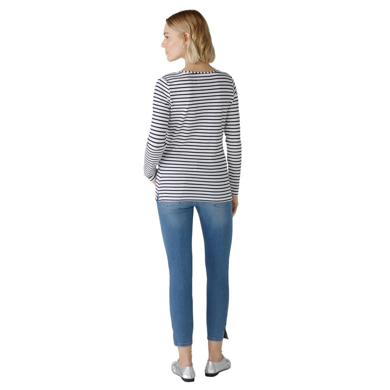 Dames T-shirt 88220 Oui BLAUW DESSIN