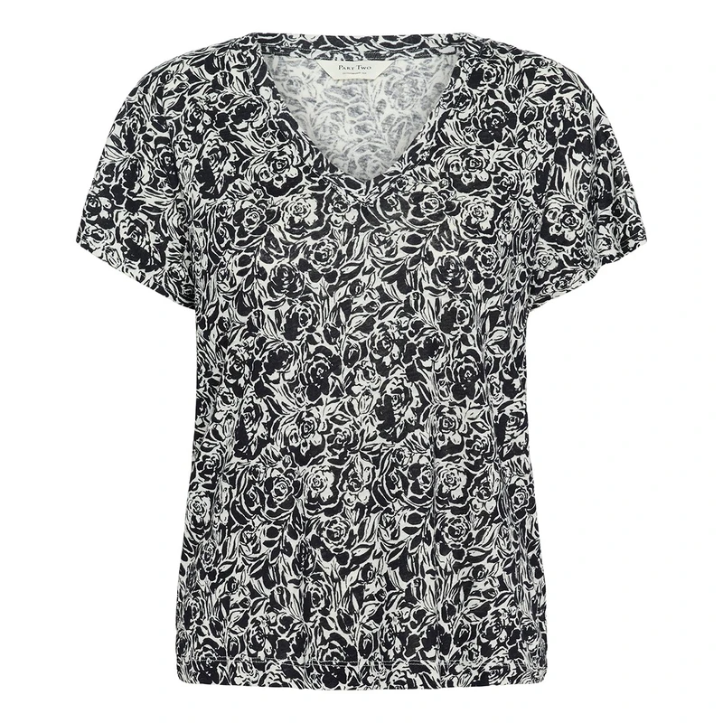 Dames T-shirt Axelines Part Two ROOD DESSIN