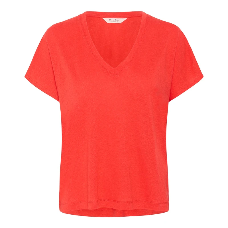 Dames T-shirt Axelines Part Two ROOD