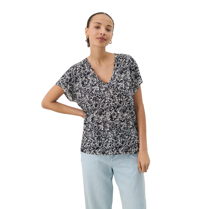Dames T-shirt Axelines Part Two ROOD DESSIN