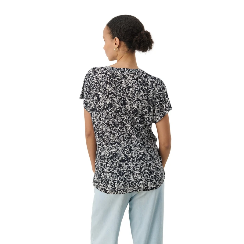 Dames T-shirt Axelines Part Two ROOD DESSIN