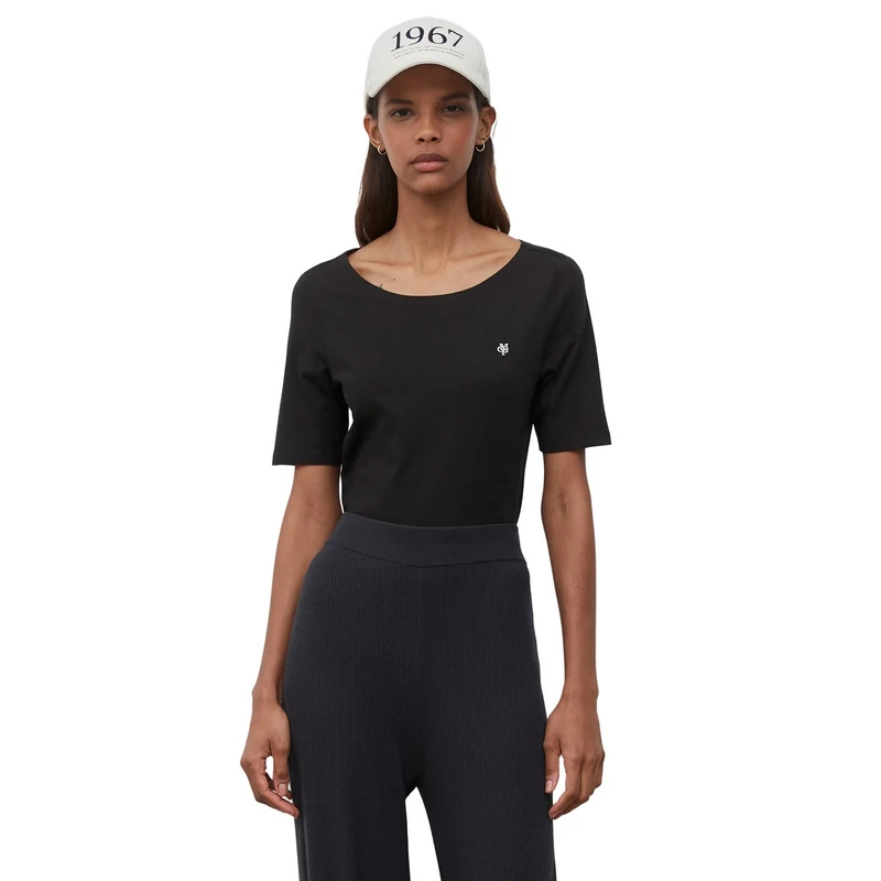 Dames T-shirt B01218351159 Marc O'Polo ZWART