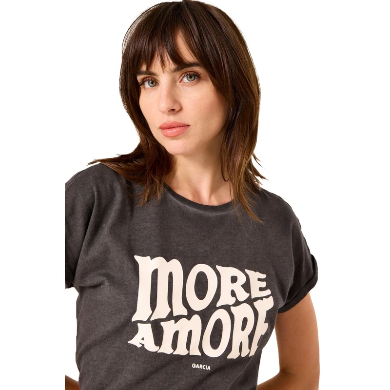 Dames T-shirt B50001 Garcia ANTRACIET