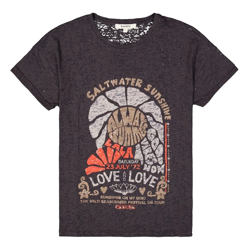 Dames T-shirt C50201 Garcia ANTRACIET