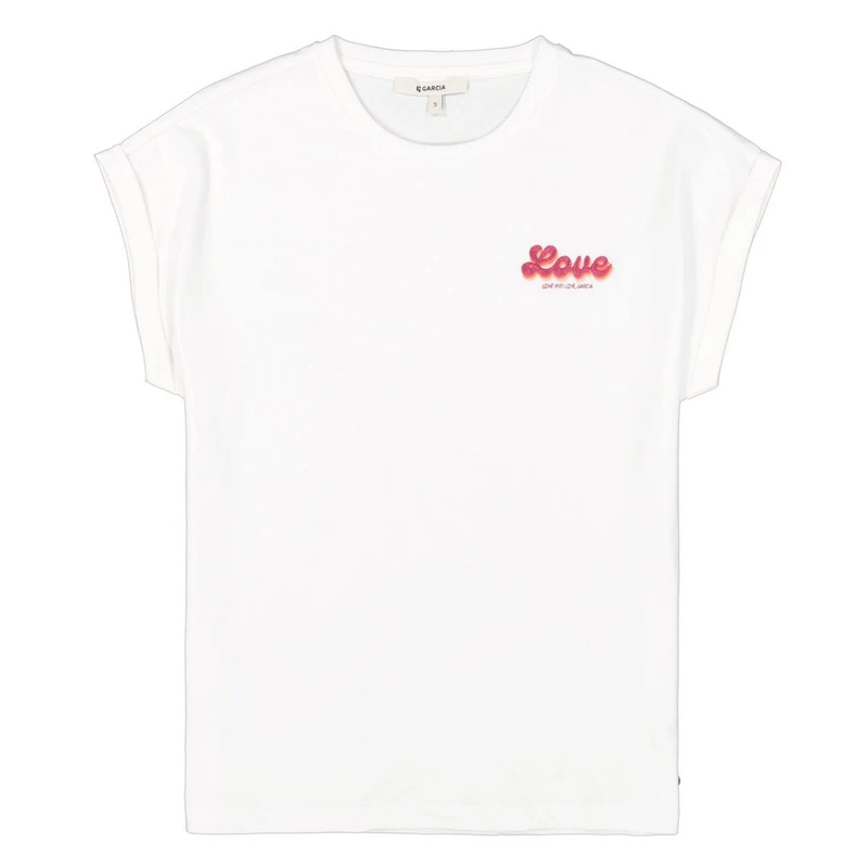 Dames T-shirt C50207 Garcia OFF-WHITE