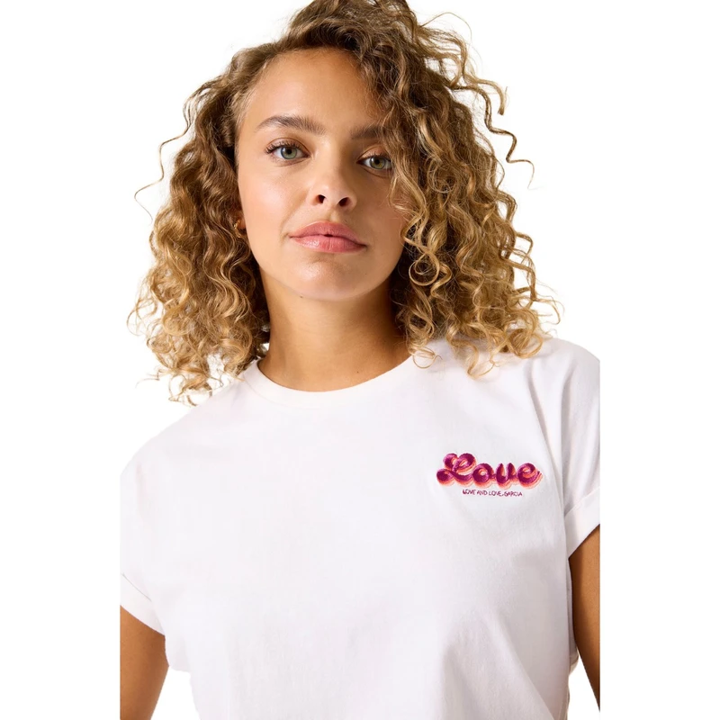 Dames T-shirt C50207 Garcia OFF-WHITE