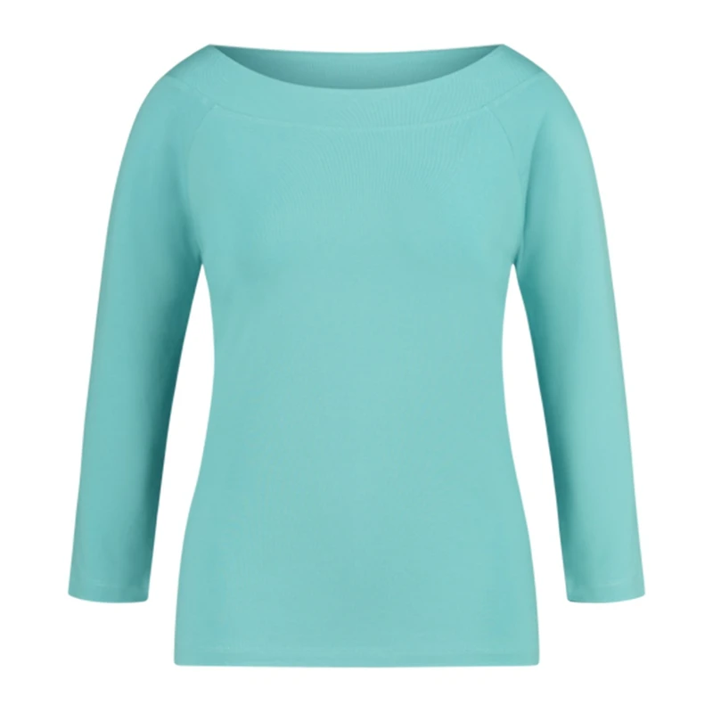 Dames T-shirt CS24-13534 Claudia Strater BLEU