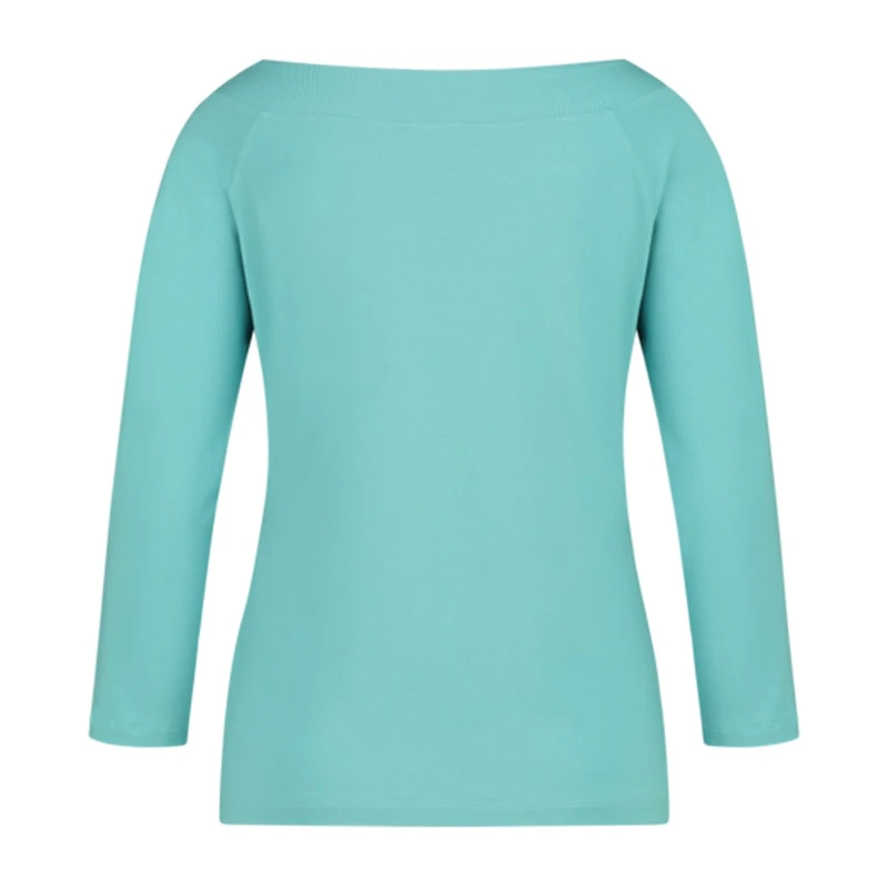 Dames T-shirt CS24-13534 Claudia Strater BLEU