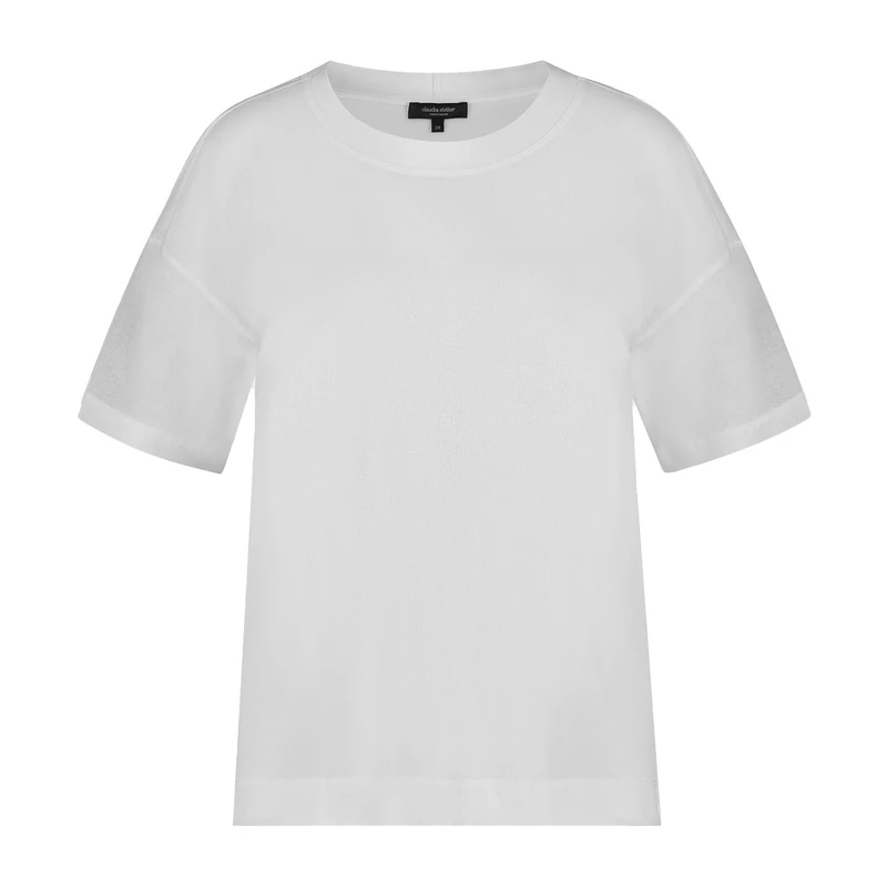 Dames T-shirt CS24-13541 Claudia Strater Wit