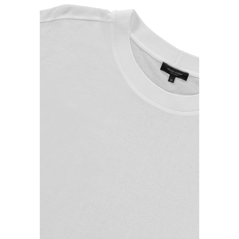 Dames T-shirt CS24-13541 Claudia Strater Wit