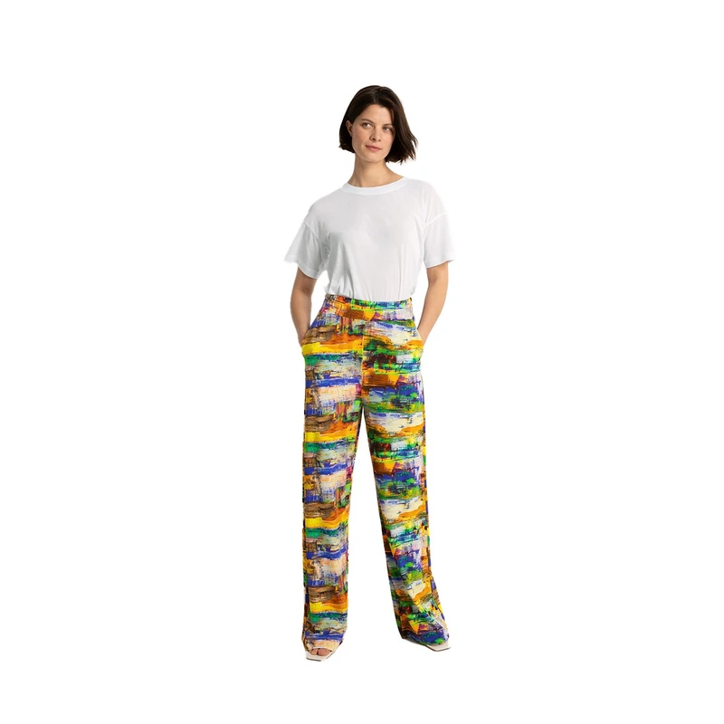 Dames T-shirt CS24-13541 Claudia Strater Wit
