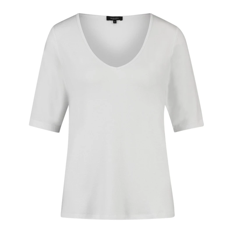 Dames T-shirt CS24-13565 Claudia Strater Wit