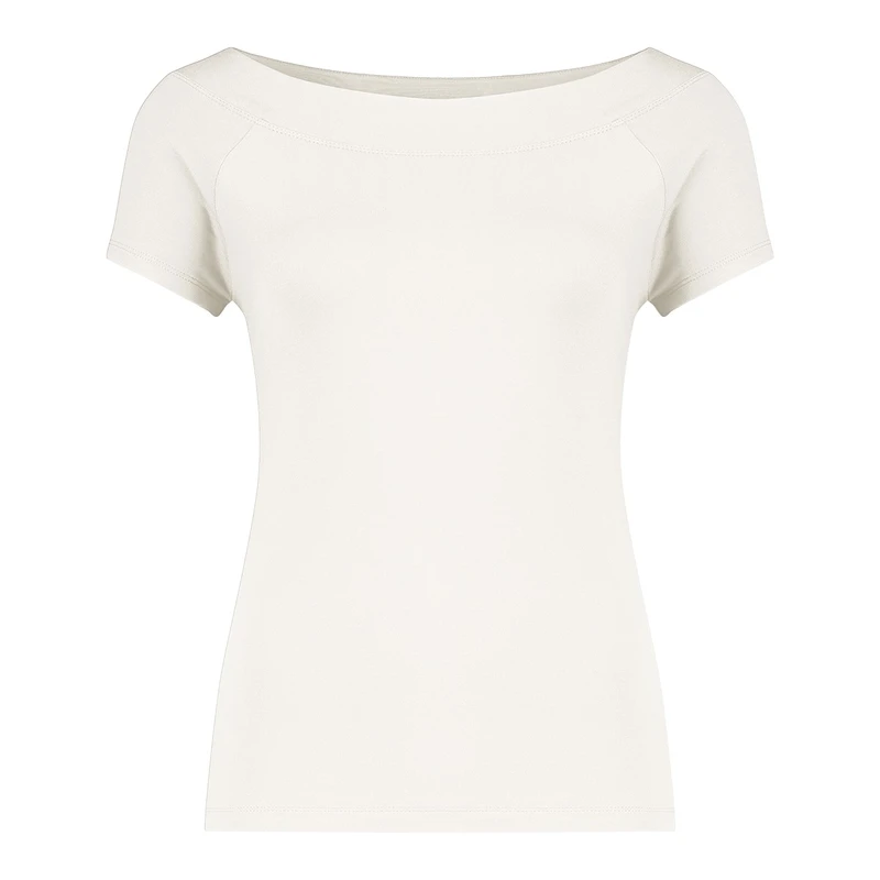 Dames T-shirt CS99-13503 Claudia Strater OFF-WHITE