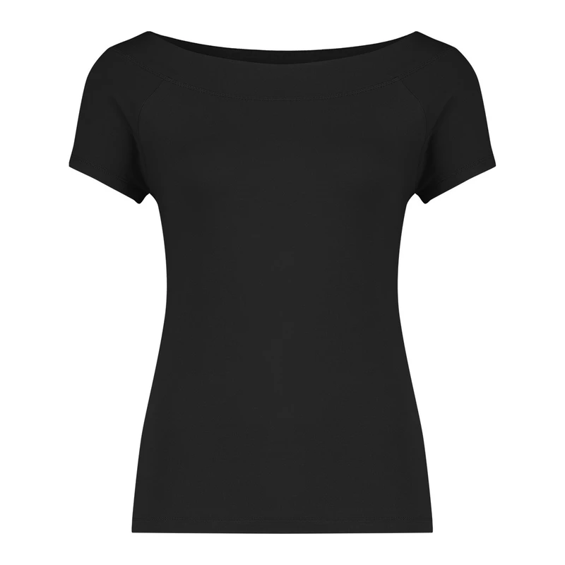 Dames T-shirt CS99-13503 Claudia Strater ZWART