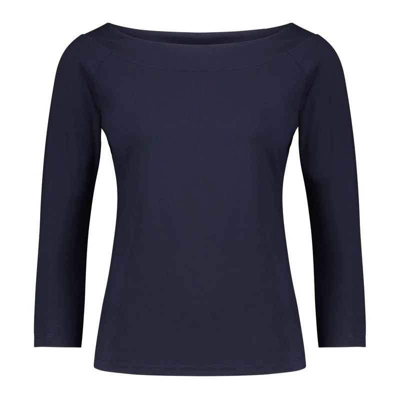 Dames T-shirt CS99-13504 Claudia Strater BLAUW DESSIN