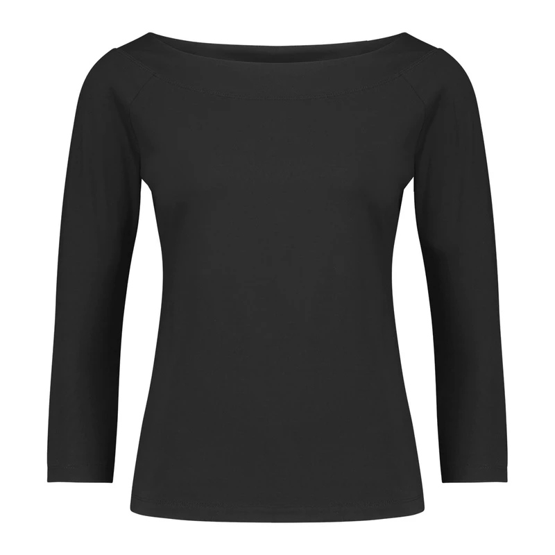 Dames T-shirt CS99-13504 Claudia Strater ZWART