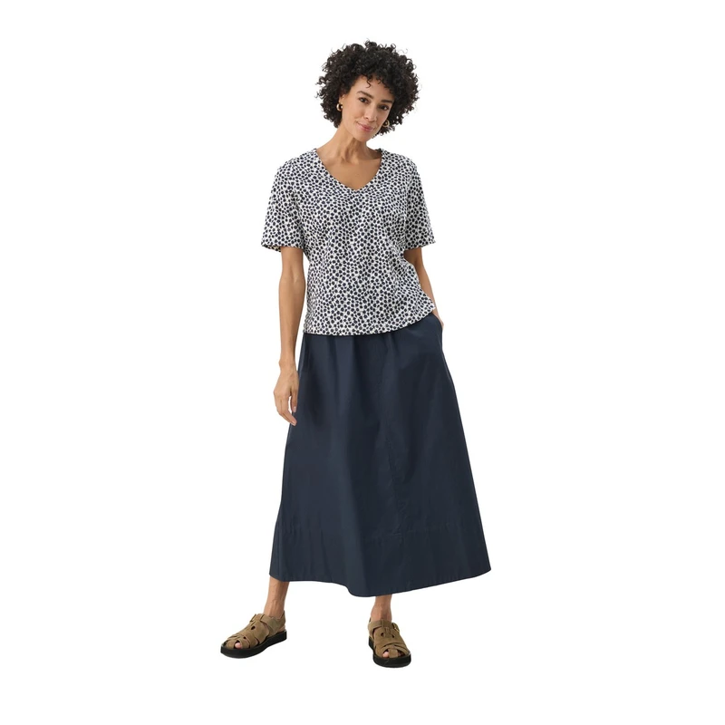 Dames T-shirt Curlia Part Two BLAUW DESSIN
