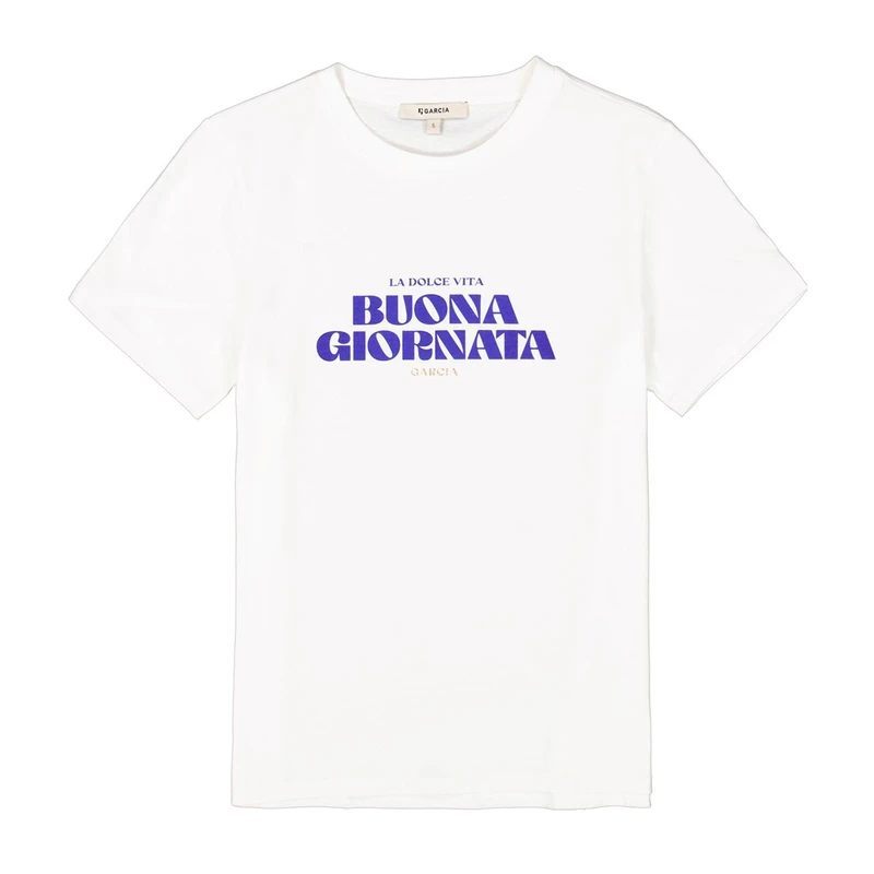 Dames T-shirt D50011 Garcia OFF-WHITE