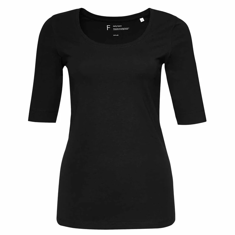 Dames T-shirt daily F Opus ZWART