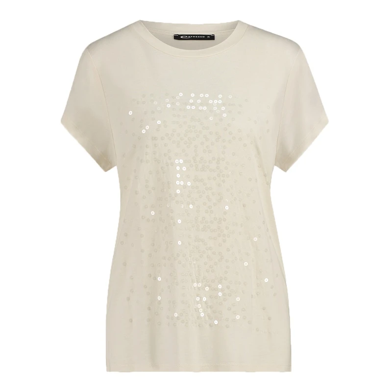 Dames T-shirt EX13-25294 Expresso OFF-WHITE