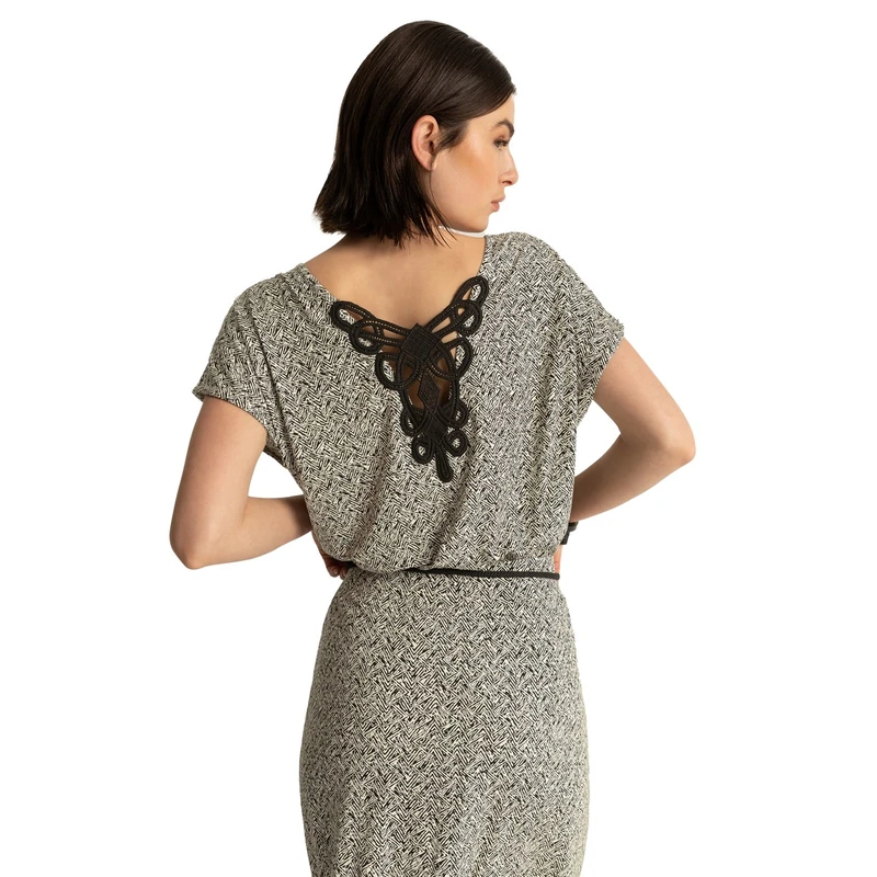 Dames T-shirt EX23-13033 Expresso ZWART