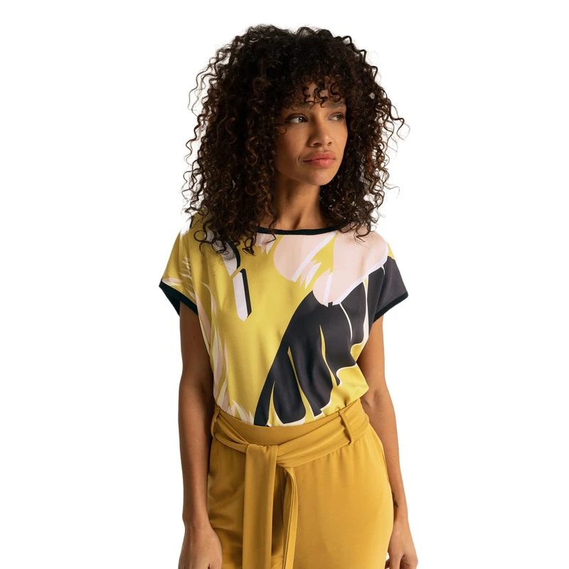 Dames T-shirt EX23-13043 Expresso OLIJF