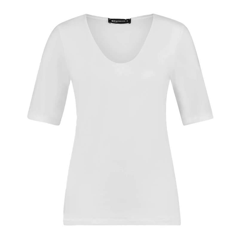 Dames T-shirt EX99-13003 Expresso Wit