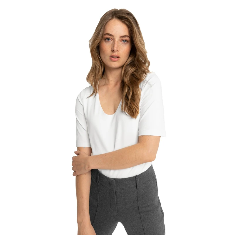 Dames T-shirt EX99-13003 Expresso OFF-WHITE