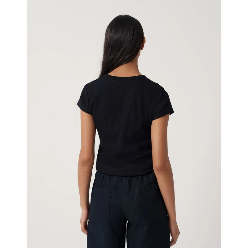 Dames T-shirt Kleoh Someday ZWART