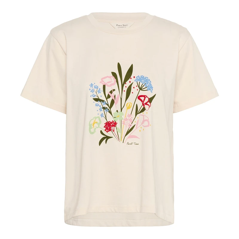 Dames T-shirt Nahid Part Two WIT DESSIN
