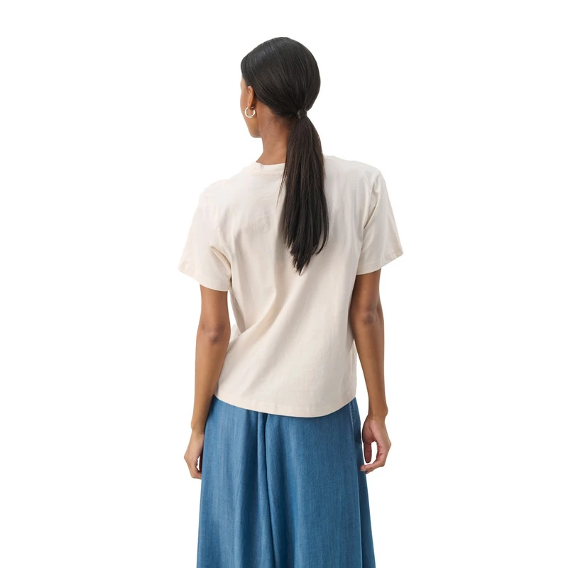Dames T-shirt Nahid Part Two WIT DESSIN